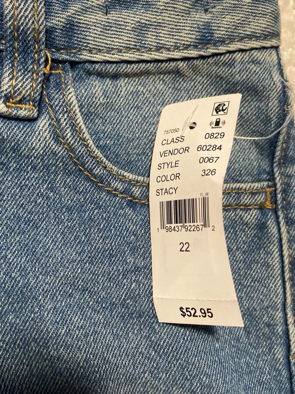 High-Waist Blue Denim Cutoff Shorts